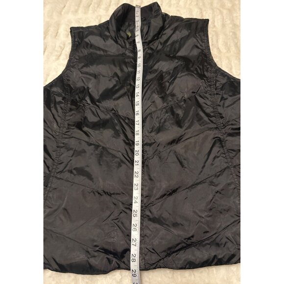 Eddie Bauer Brand Goose-Down Black Jacket Vest 100% Nylon Women's Size XL (READ) - Picture 6 of 15